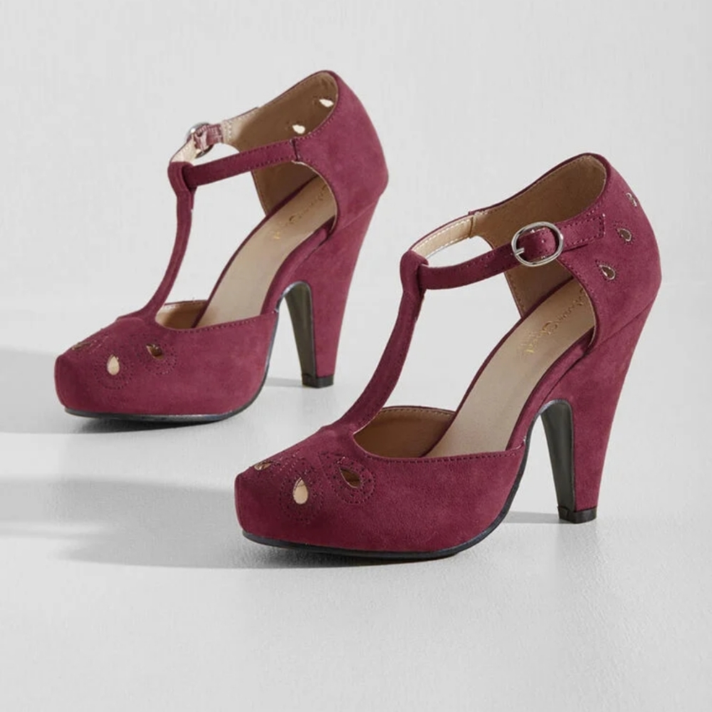 The zest is history T-strap heel